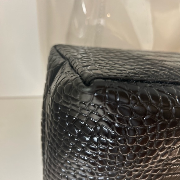 🔥🔥🔥AUTHENTIC CROCODILE Leather STAUD BAG with STAUD CLEAR TOTE!🔥🔥 - Picture 10 of 12